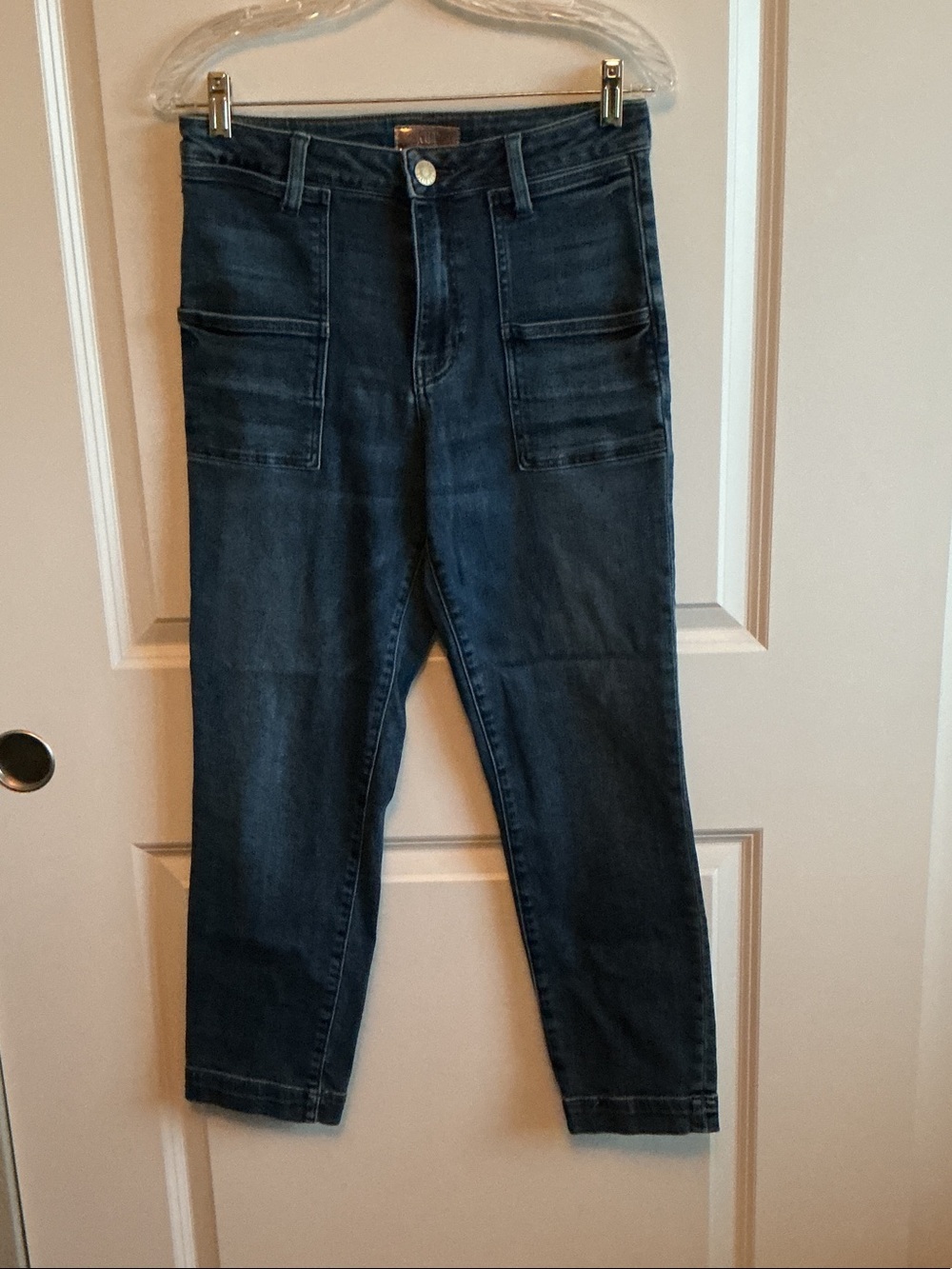 Kut from the Kloth Dark Blue Cropped Utility Jeans